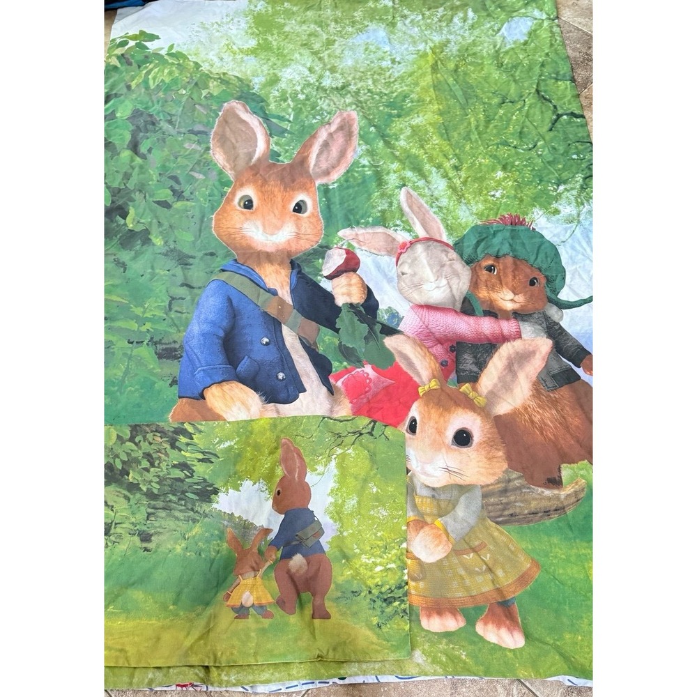 Vintage Peter Rabbit duvet‎ cover with standard pillow case 50x79